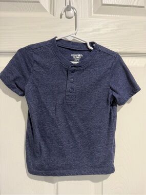 Garanimals Navy Blue Short-Sleeve Henley Tee